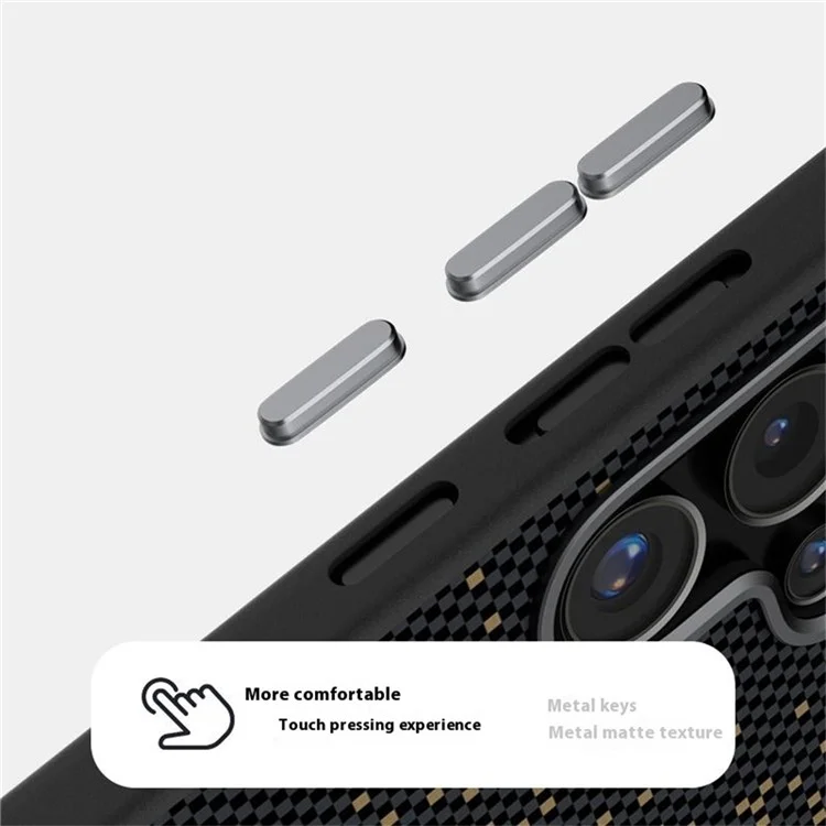 Funda para Samsung Galaxy S24 FE Compatible con MagSafe, Ultrafina de PC y TPU para Protección Trasera del Teléfono - Diseño de Ciervo