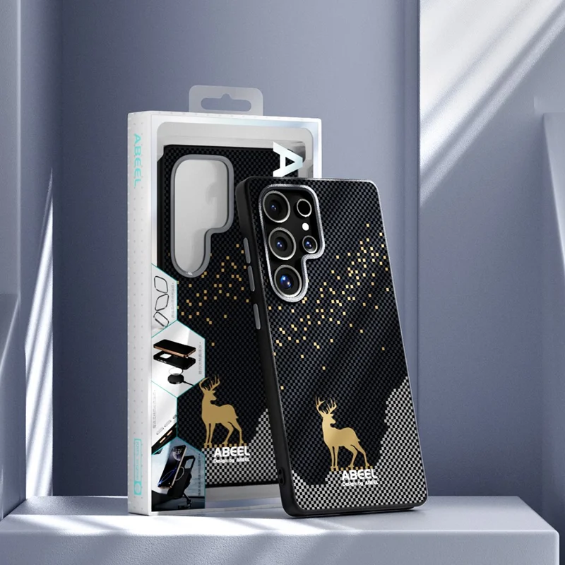 ABEEL For Samsung Galaxy S25 Ultra Magnetic Case Ultra Slim PC TPU Phone Back Cover - Sunrise