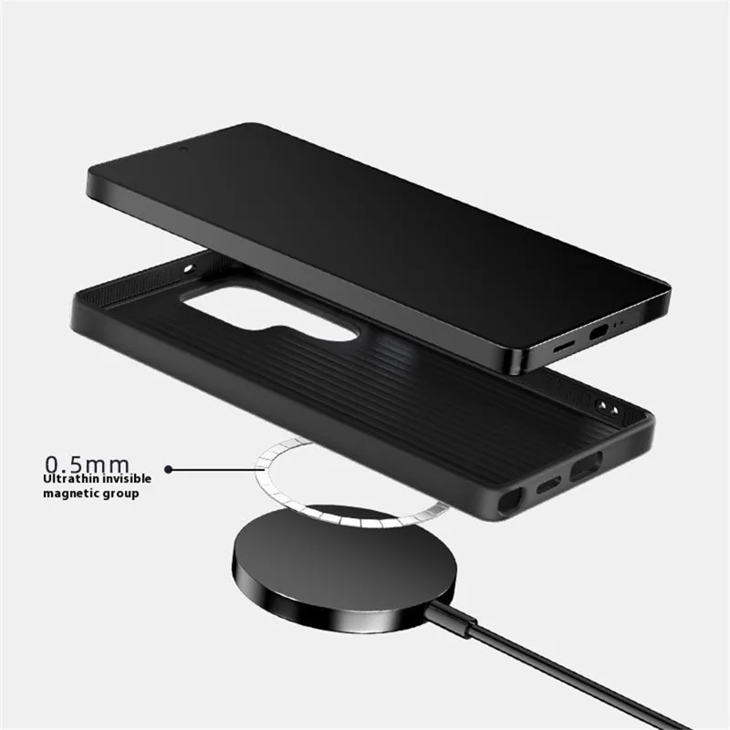 ABEEL For Samsung Galaxy S25 Ultra Magnetic Case Ultra Slim PC TPU Phone Back Cover - Sunrise