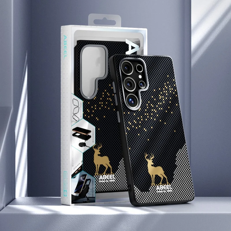 ABEEL For Samsung Galaxy S25+ Case Magnetic Case Ultra Slim PC TPU Phone Back Cover - Deer