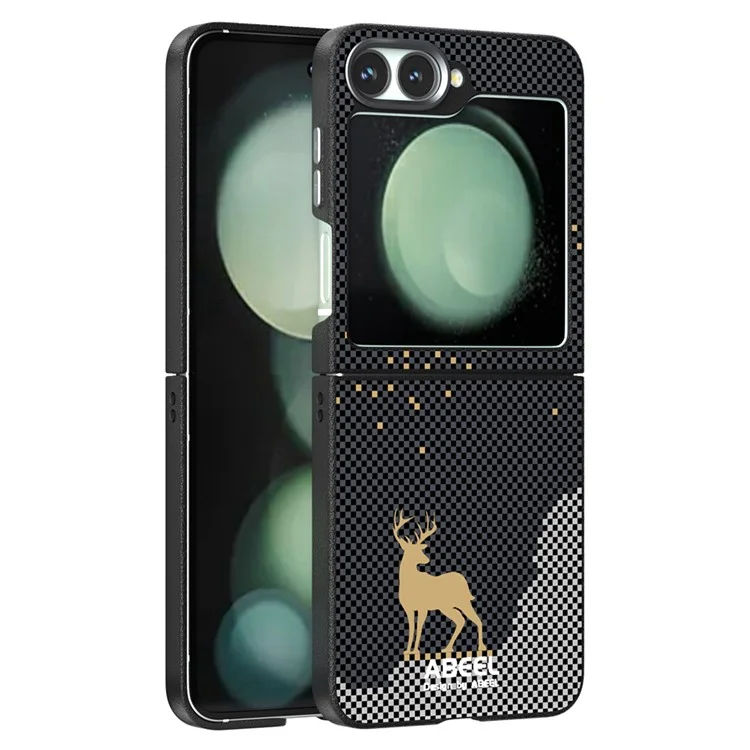 Étui pour Samsung Galaxy Z Flip6 5G Compatible avec MagSafe Ultra Mince PC TPU Coque Arrière de Téléphone - Cerf