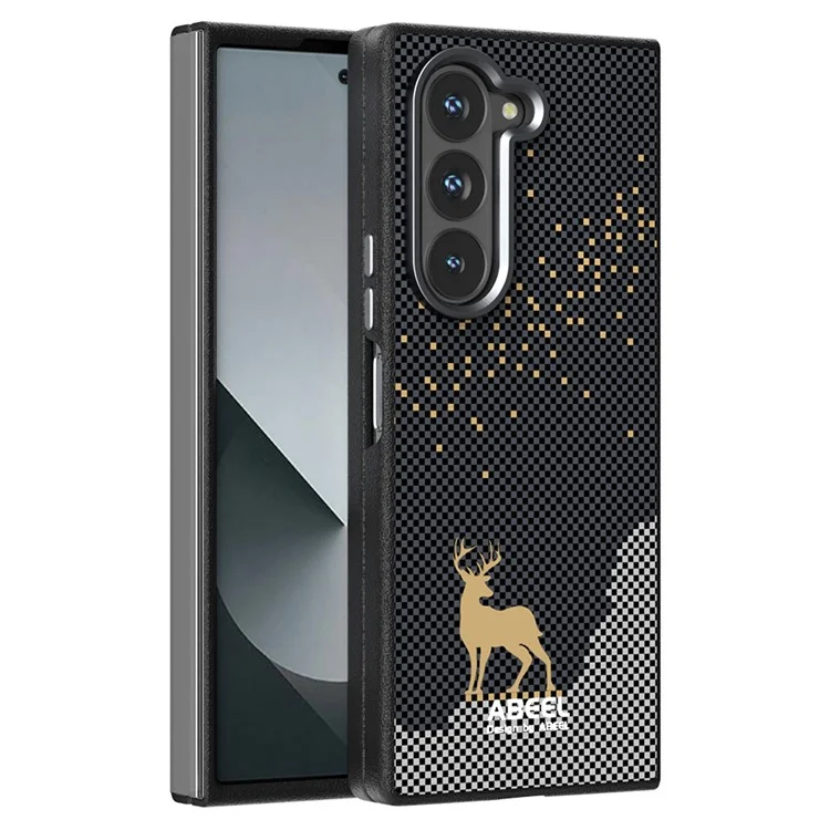 Чехол для Samsung Galaxy Z Fold6 5G, совместимый с MagSafe, ультратонкий пластиковый чехол с TPU-покрытием для задней панели телефона - Олень