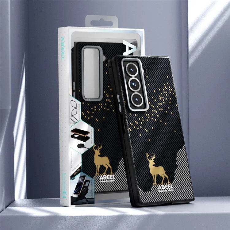Чехол для Samsung Galaxy Z Fold6 5G, совместимый с MagSafe, ультратонкий пластиковый чехол с TPU-покрытием для задней панели телефона - Олень