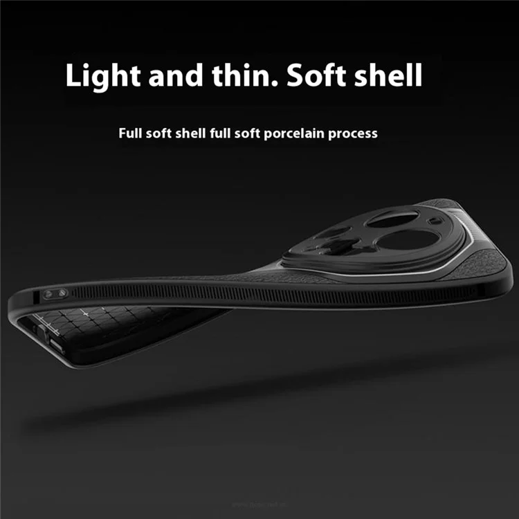 Q.COO Série Super Running 2 para Capa de Xiaomi 15 Ultra PU + TPU + Capa Traseira de Acrílico - Preto