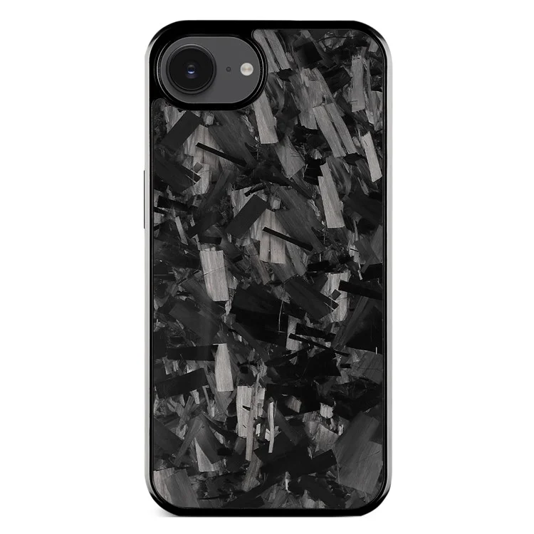 Funda Magnética para iPhone 16e de Textura Grande con Fibra de Aramida + Carcasa de TPU - Negro