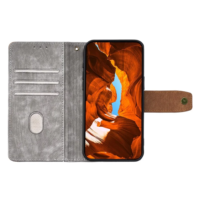 For OnePlus Ace 5 Pro 5G  /  Ace 5 5G Case RFID Blocking Color Splicing PU Leather Wallet Phone Cover - Grey