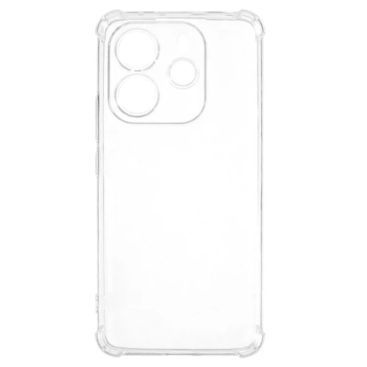 For Xiaomi Redmi Note 14 4G (164.84mm) Phone Case Reinforced Four Corner Anti-Drop Clear TPU Cover