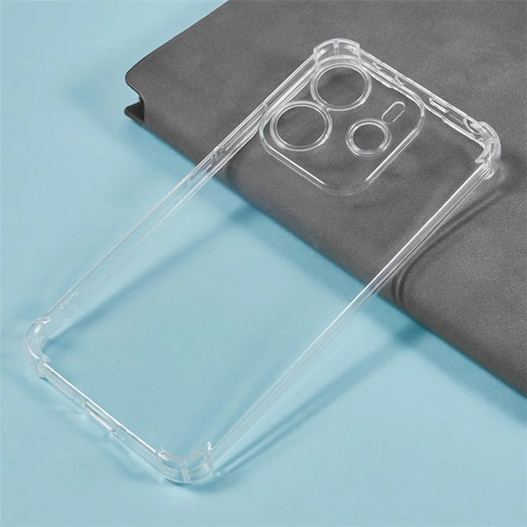 For Xiaomi Redmi Note 14 4G (164.84mm) Phone Case Reinforced Four Corner Anti-Drop Clear TPU Cover