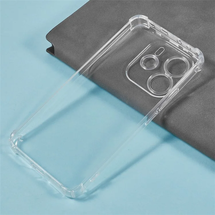 For Xiaomi Redmi Note 14 4G (164.84mm) Phone Case Reinforced Four Corner Anti-Drop Clear TPU Cover