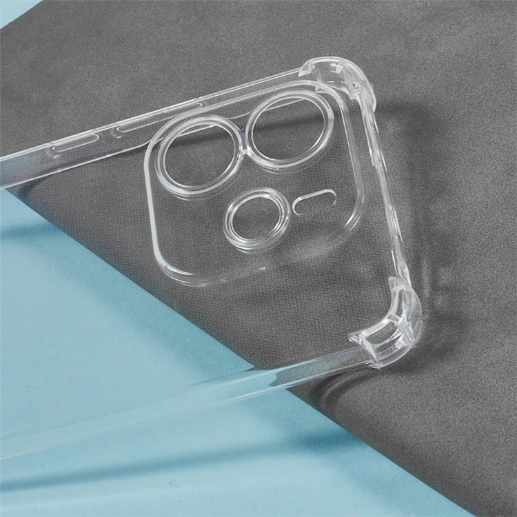 For Xiaomi Redmi Note 14 4G (164.84mm) Phone Case Reinforced Four Corner Anti-Drop Clear TPU Cover