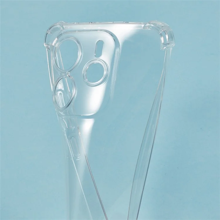For Xiaomi Redmi Note 14 4G (164.84mm) Phone Case Reinforced Four Corner Anti-Drop Clear TPU Cover