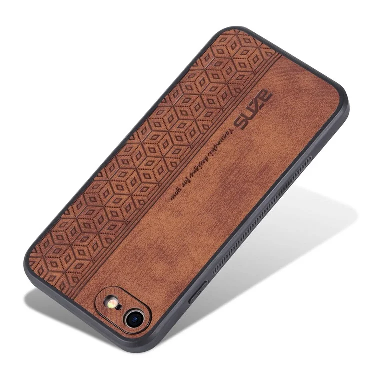 AZNS Para Iphone 7 / 8 4.7 Pulgadas / SE (2020) / SE (2022) Patrón Impreso Case de Teléfono PU Cuero Con Recubrimiento Con Recubrimiento de PU Recubierto TPU - Marrón