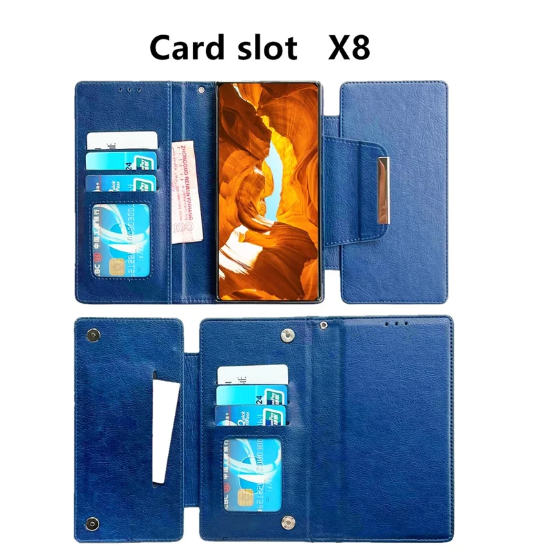 For Samsung Galaxy A36 5G Case Detachable PU Leather 2 in 1 Magnetic Wallet Phone Cover - Sapphire