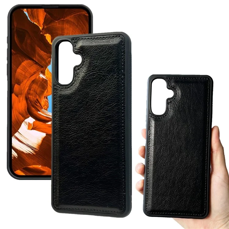 For Samsung Galaxy A56 5G Case Detachable PU Leather 2 in 1 Magnetic Wallet Phone Cover - Black