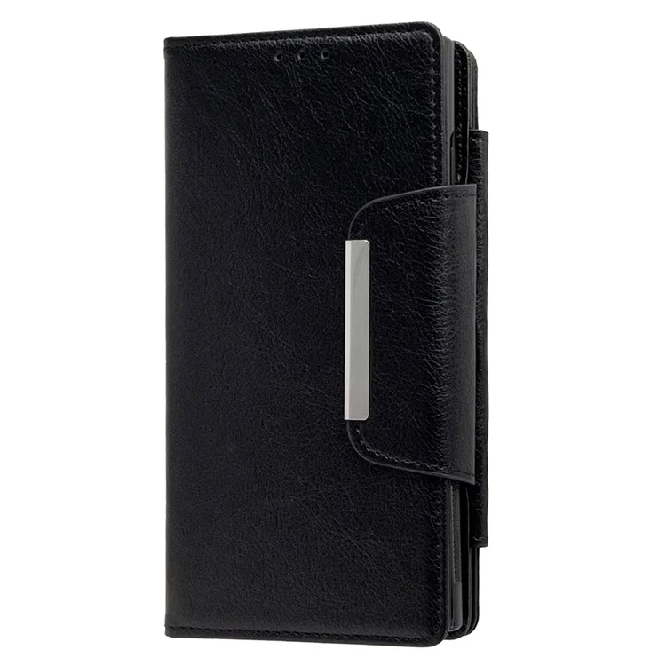 For Samsung Galaxy A56 5G Case Detachable PU Leather 2 in 1 Magnetic Wallet Phone Cover - Black