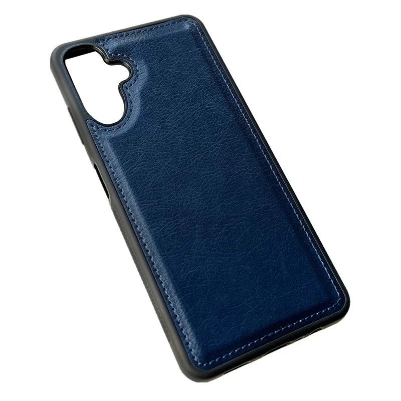 For Samsung Galaxy A26 5G / A17 5G / 4G Case Calf Texture PU Leather Anti Fingerprint Back Phone Cover - Blue