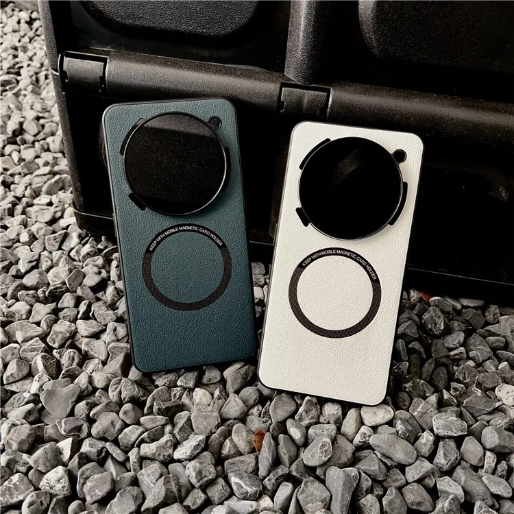 Funda para Nothing Phone (3a) Pro Anticaídas de Cuero PU + Carcasa TPU Compatible con MagSafe - Blanco