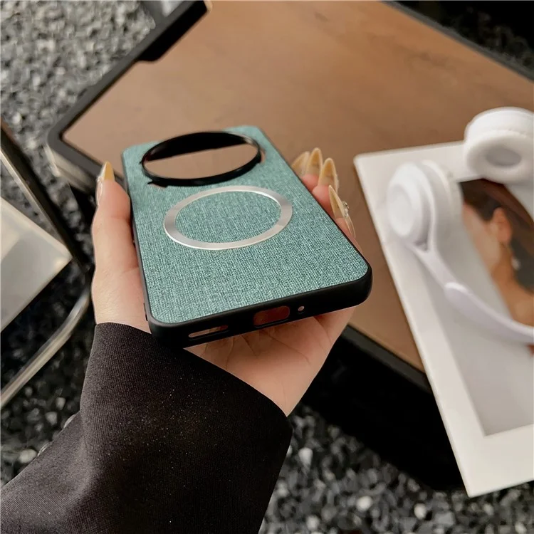 Funda Nothing Phone (3a) Pro Antigolpes TPU + Tela Trasera Compatible con MagSafe - Verde