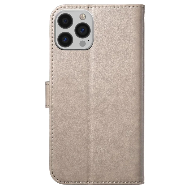 For iPhone 16 Pro Wallet Phone Case with 8 Card Slot Stand PU Leather Folio Flip Cover - Grey