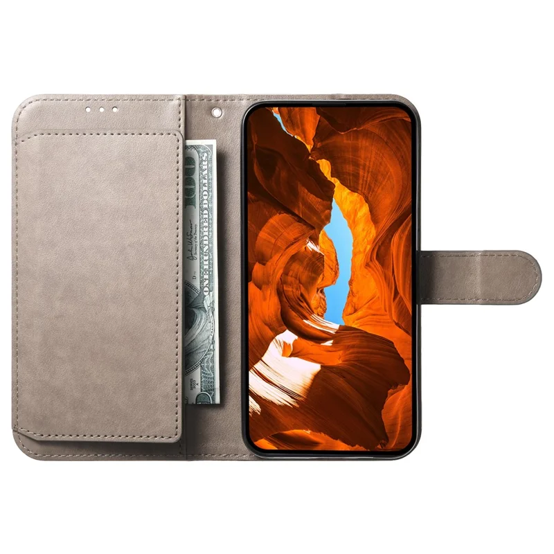 For Samsung Galaxy S25 Wallet Phone Case with 8 Card Slot Stand PU Leather Folio Flip Cover - Grey