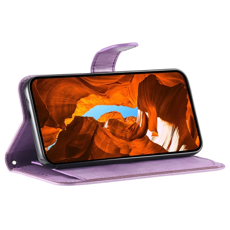 For Honor Magic7 Lite 5G / X9c 5G / X60 Pro 5G Wallet Phone Case with 8 Card Slot Stand PU Leather Folio Flip Cover - Purple