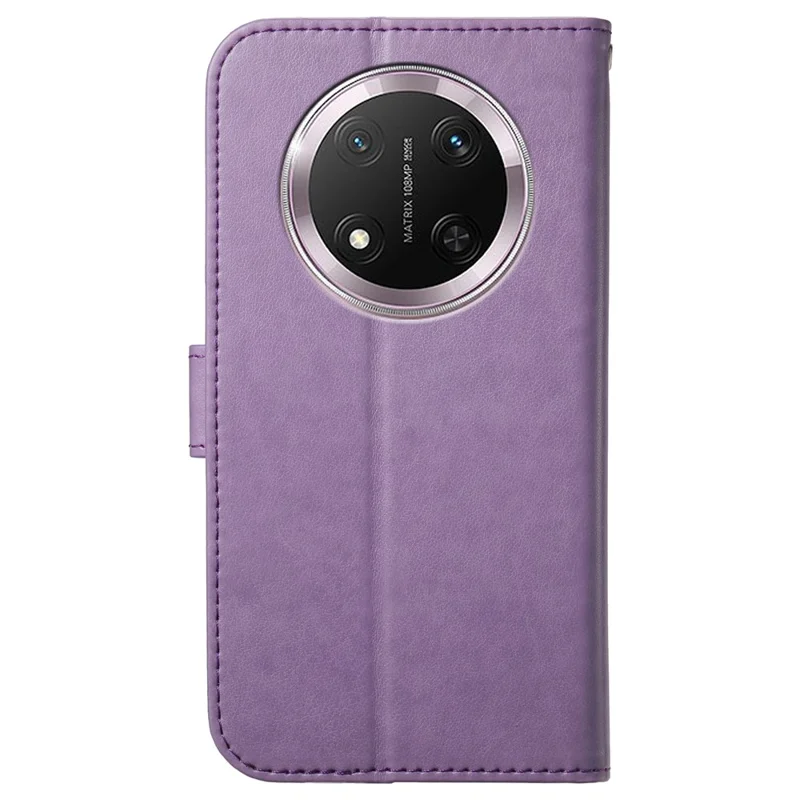 For Honor Magic7 Lite 5G / X9c 5G / X60 Pro 5G Wallet Phone Case with 8 Card Slot Stand PU Leather Folio Flip Cover - Purple