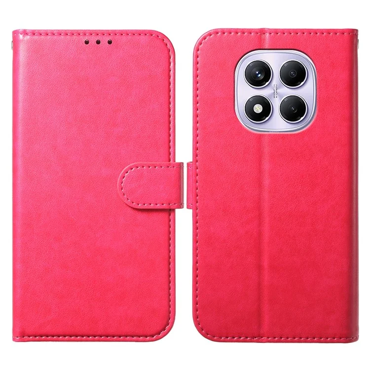 Чехол-кошелек для Xiaomi Redmi Note 14 Pro 5G / Poco X7 5G с подставкой, из искусственной кожи, с флип-обложкой и 8 слотами для карт - Розовый