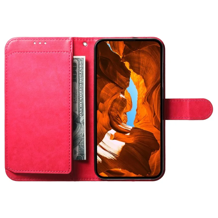 Чехол-кошелек для Xiaomi Redmi Note 14 Pro 5G / Poco X7 5G с подставкой, из искусственной кожи, с флип-обложкой и 8 слотами для карт - Розовый