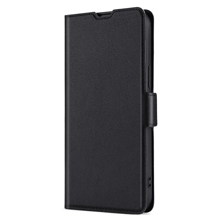 Funda de Teléfono de Cuero PU con Soporte para Tarjetas para TCL 50 NxtPaper 5G / 50 Pro NxtPaper 5G - Negro