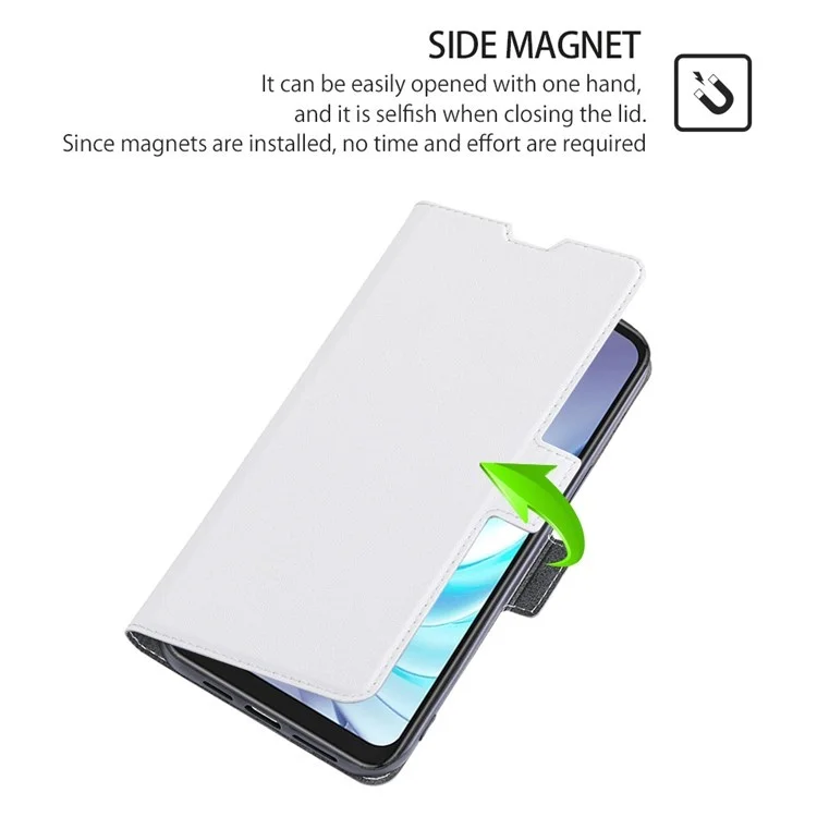 Capa para TCL 50 NxtPaper 5G / 50 Pro NxtPaper 5G com Porta-cartões em Couro PU - Branco