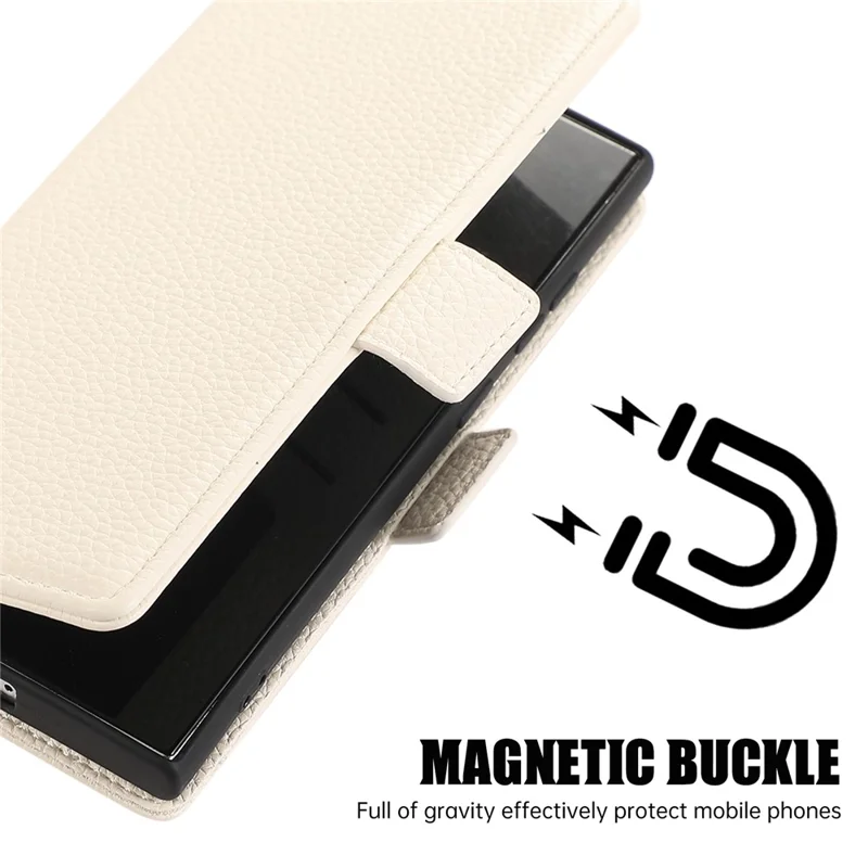 For Xiaomi 14T Leather Case RFID Blocking Shockproof Wallet Phone Cover with Straps - Beige