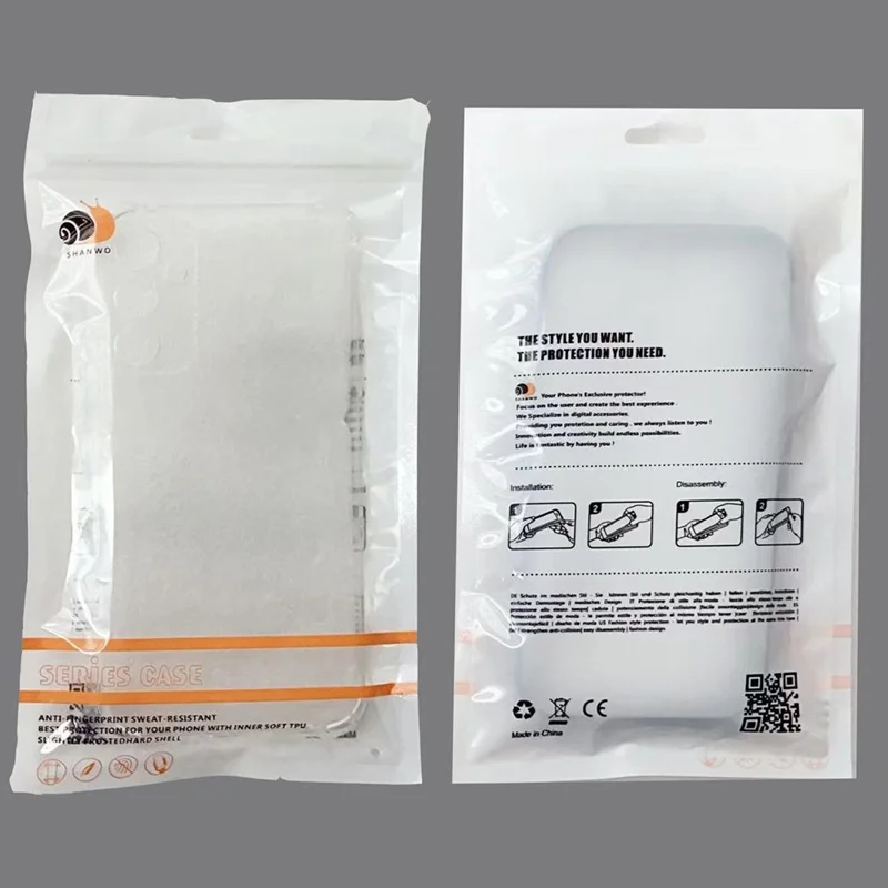 SHANWO per Samsung Galaxy S23 FE Cover Trasparente in TPU 1,5mm Antiurto per Cellulare