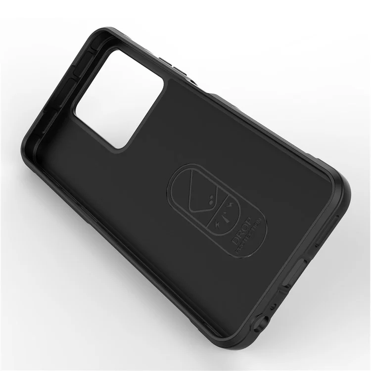 Für Vivo Y35 4G (2022) Flexible Tpu-telefonkoffer Drop-proof-anti-kratzer-smartphone-abdeckung - Schwarz
