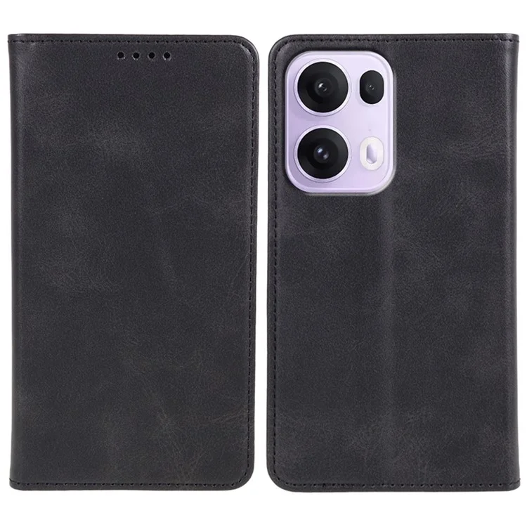 Cover per Oppo Reno13 Pro 5G con Custodia Magnetica in Pelle PU Effetto Vitello - Nero