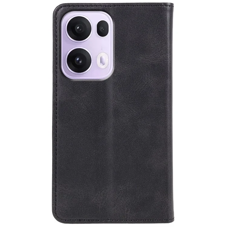Cover per Oppo Reno13 Pro 5G con Custodia Magnetica in Pelle PU Effetto Vitello - Nero