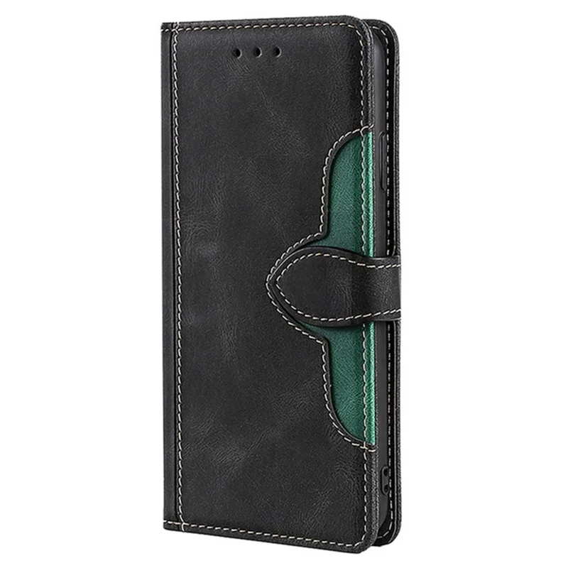 For Xiaomi Redmi Note 14 Pro 4G Case Leather Wallet Phone Cover with Straw Hat Magnetic Clasp - Black