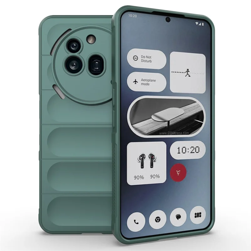 Étui Nothing Phone (3a) Pro Antichoc en TPU Souple Coque Arrière Robuste - Vert