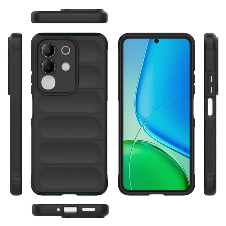 Cover posteriore per vivo Y29 4G / T4x 5G Custodia Antiurto Morbida in TPU Resistente - Nero