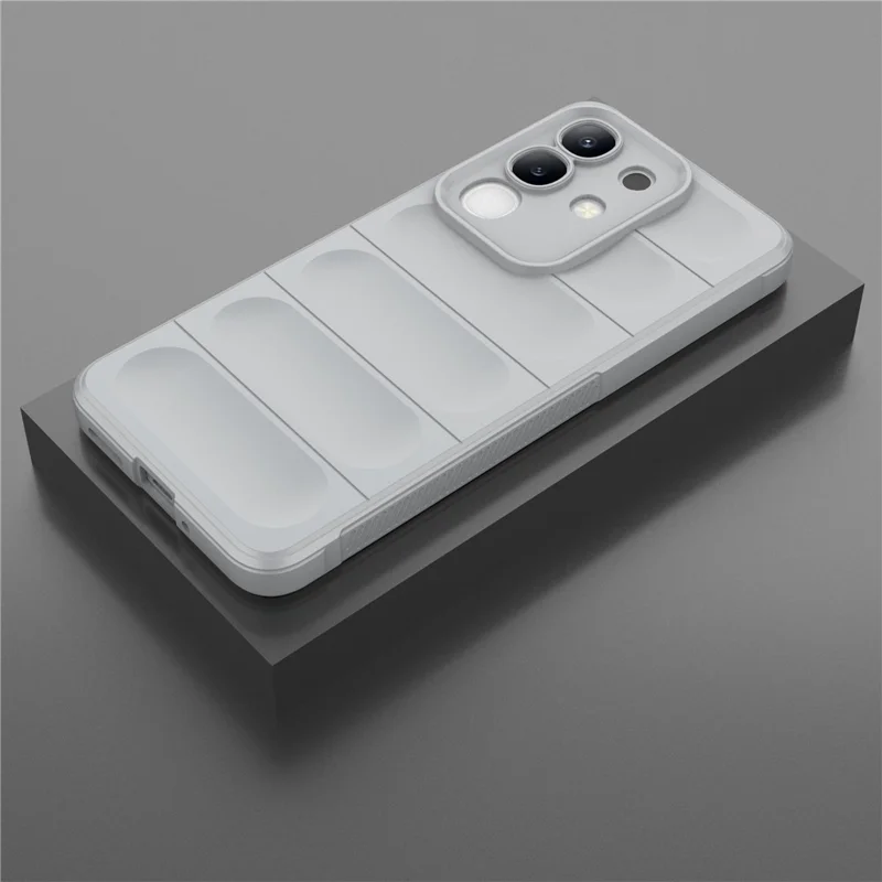 For vivo Y29 4G  /  T4x 5G Case Anti-Drop Soft TPU Rugged Phone Back Cover - Light Grey