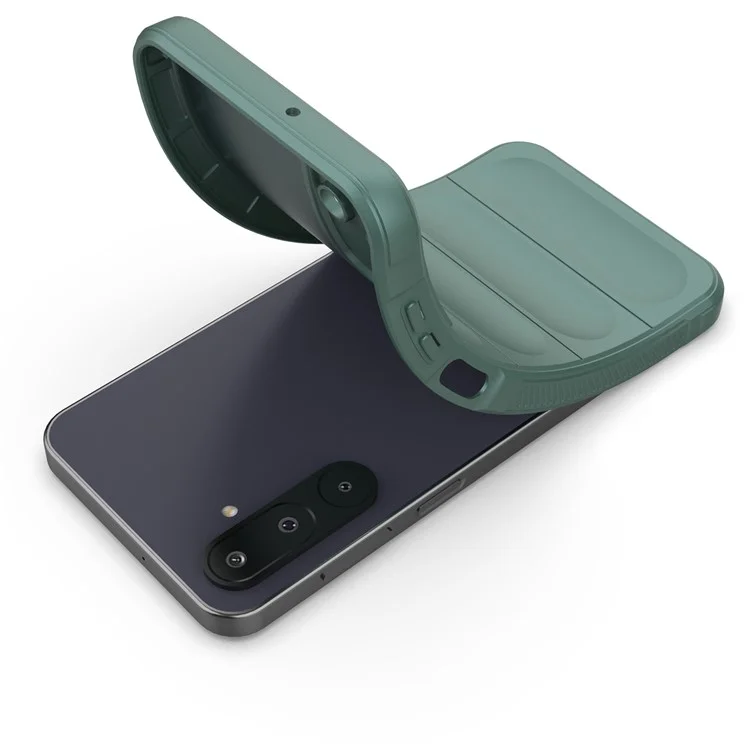 Чехол для Samsung Galaxy M16 5G противоударный мягкий TPU прочный чехол для телефона - Зеленый