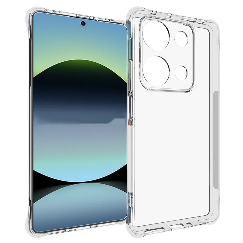 Hurtigkøb til Xiaomi Redmi Note 14S 4G hylster, anti-rutsch stødfast TPU klart telefonhylster