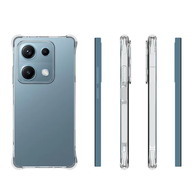 Hurtigkøb til Xiaomi Redmi Note 14S 4G hylster, anti-rutsch stødfast TPU klart telefonhylster
