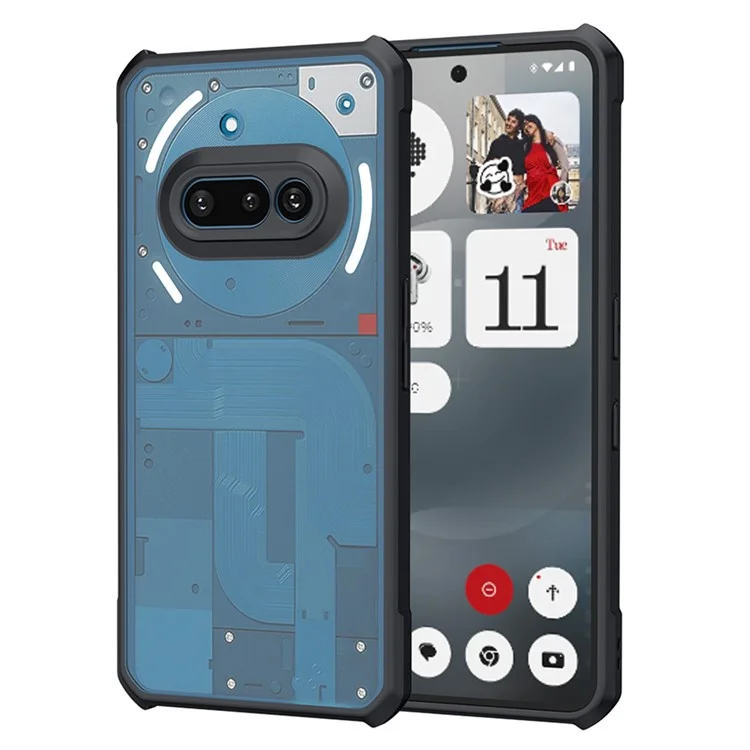 XUNDD Für Nothing Phone (3a) Hülle Stoßfeste TPU + Acryl Transparente Rückseite Handyhülle
