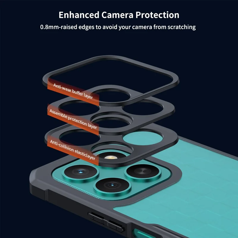 XUNDD For Honor X8c 4G Case Dropproof TPU + Acrylic Clear Back Phone Cover