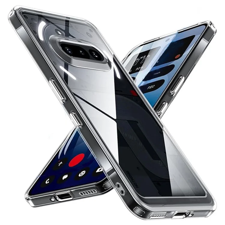 For Nothing Phone (3a) Case Transparent TPU Shockproof Phone Cover
