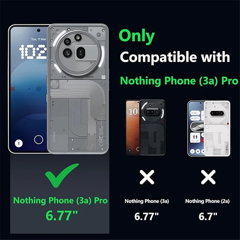 For Nothing Phone (3a) Pro Case Transparent TPU Shockproof Phone Cover