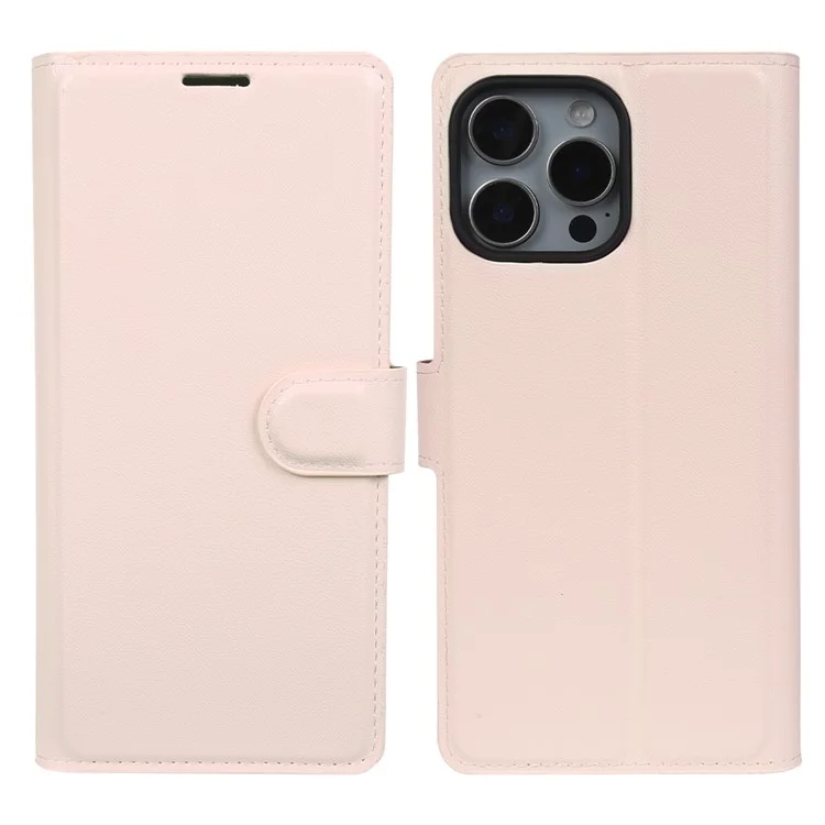 Capa com Suporte para iPhone 14 Pro em Material Biológico Eco-Friendly RPET Fino Estilo Couro com Porta-Cartões - Rosa