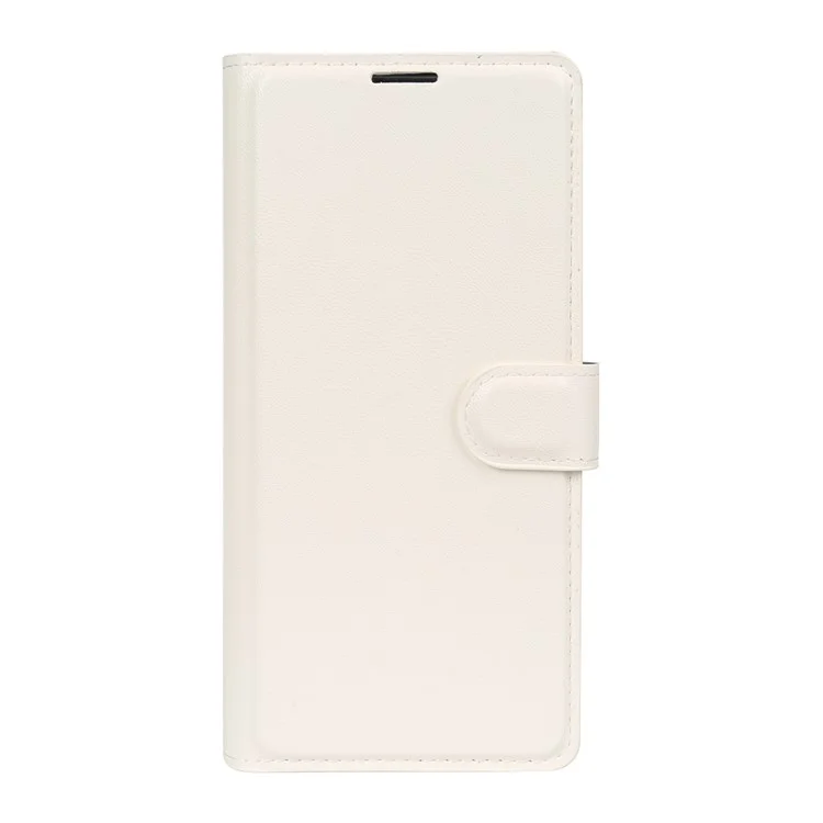 Handyhülle für iPhone 15 Pro mit Ständer, Bio-basiert, Öko-freundlich, RPET, Slim Leder-Handycover mit Kartenfach - Weiß