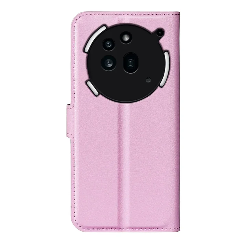 For Nothing Phone (3a) Pro Case Litchi Texture Shockproof Leather Wallet Phone Cover - Pink