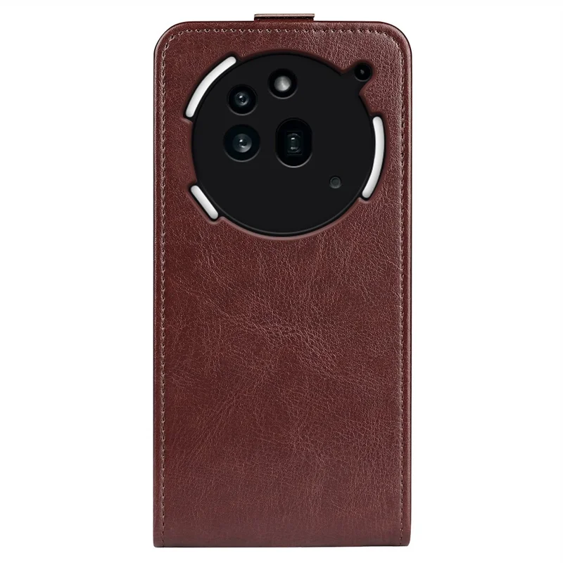 For Nothing Phone (3a) Pro Case with Card Slots Vertical Flip Leather Phone Cover - Brown